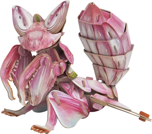  MakeBug D0052 Deep Jungle Orchid Mantis 3D Kraft Paper Puzzle