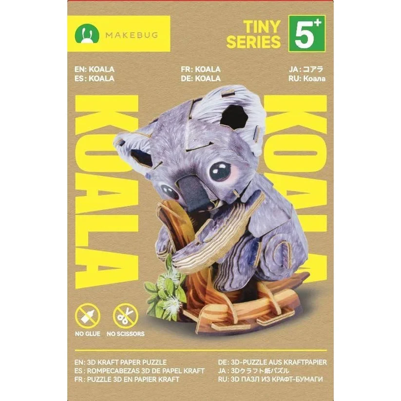 MakeBug D0044 Tiny Series Koala 3D Kraft Paper Puzzle