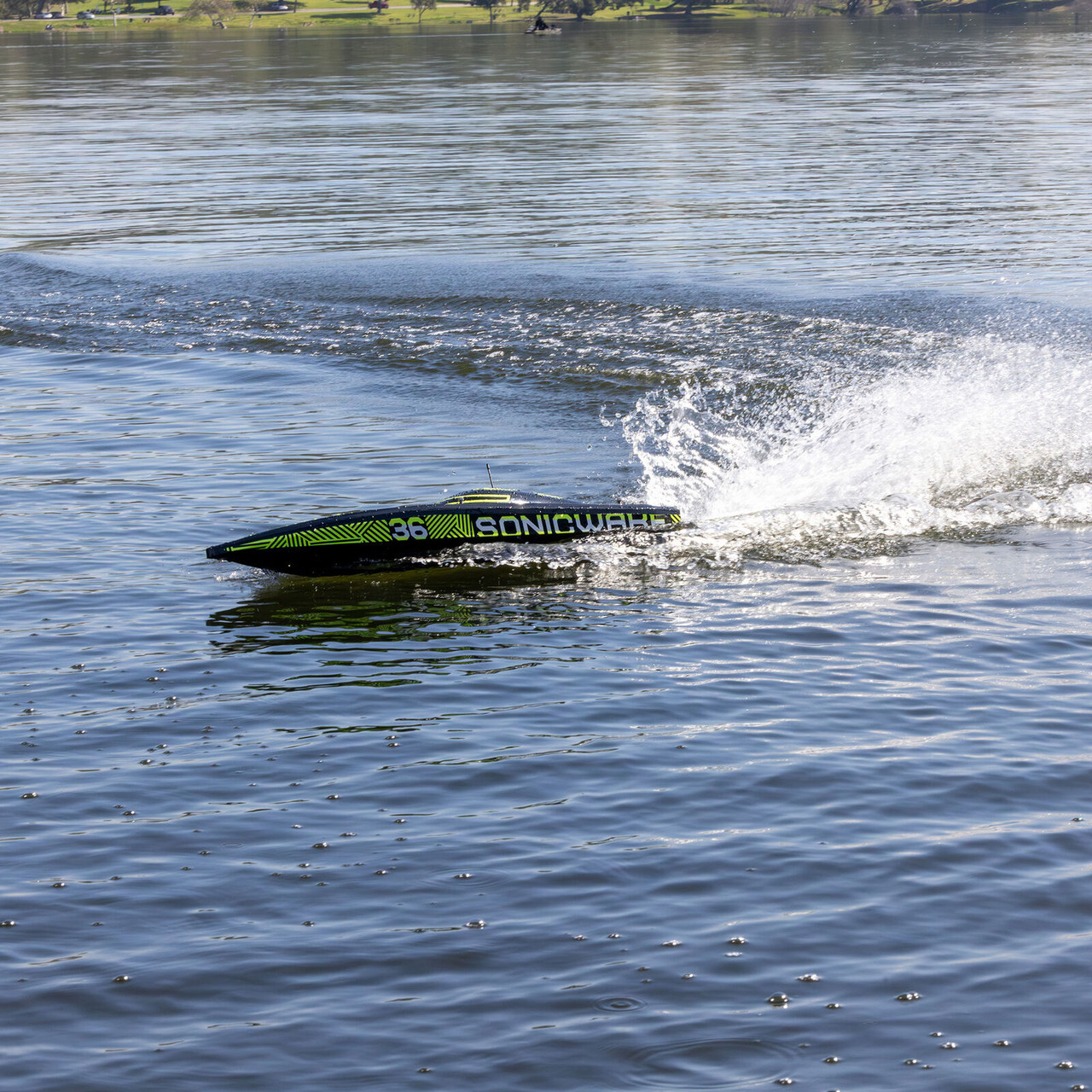 ProBoat 2171T1 Sonicwake 36" V3 Self-Righting V-Hull Boat RTR, Black