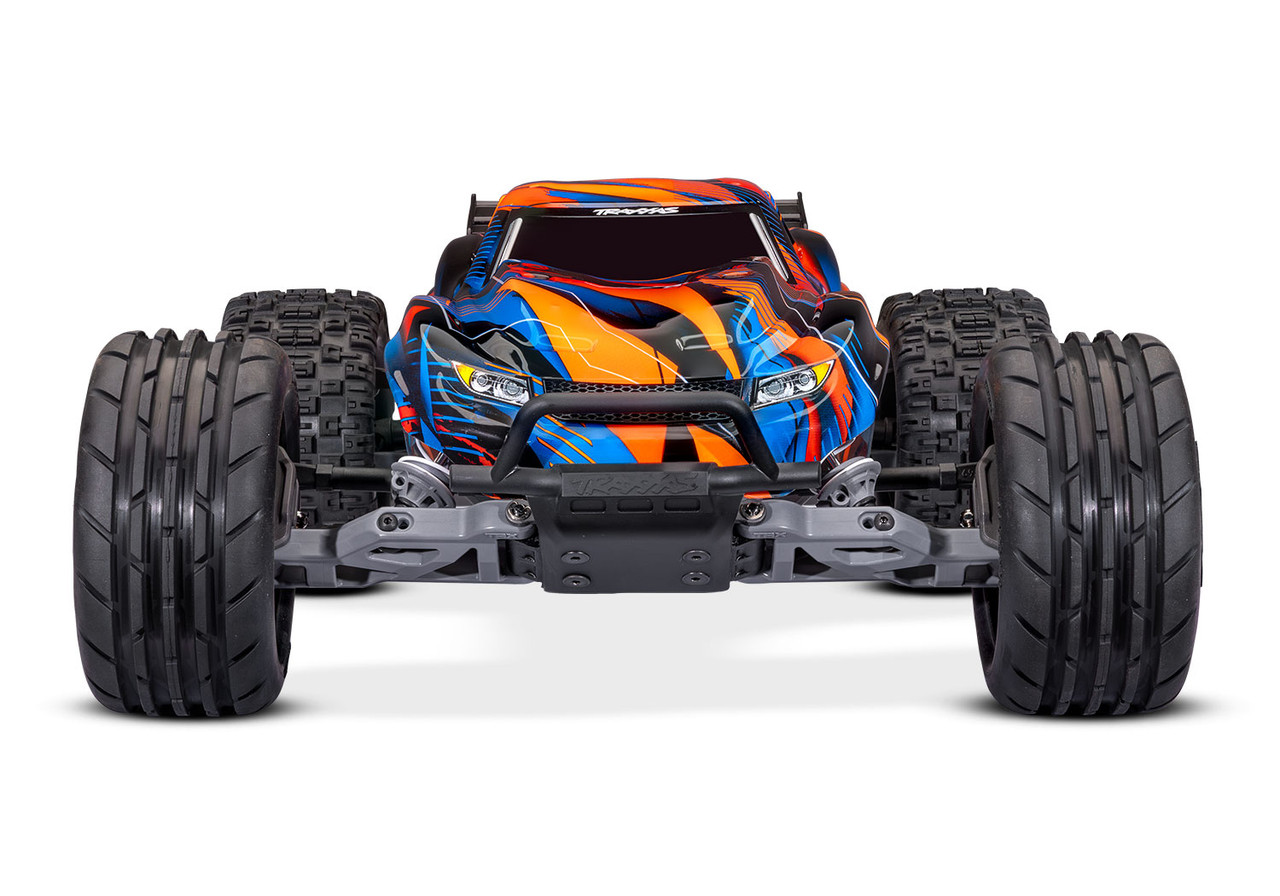 Traxxas 37454-4-ORNG Rustler 2WD Brushless, Orange