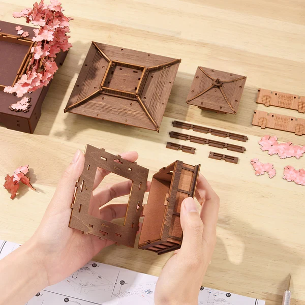  Rolife Sakura Pavilion - Cathedral 3D Wooden Puzzle