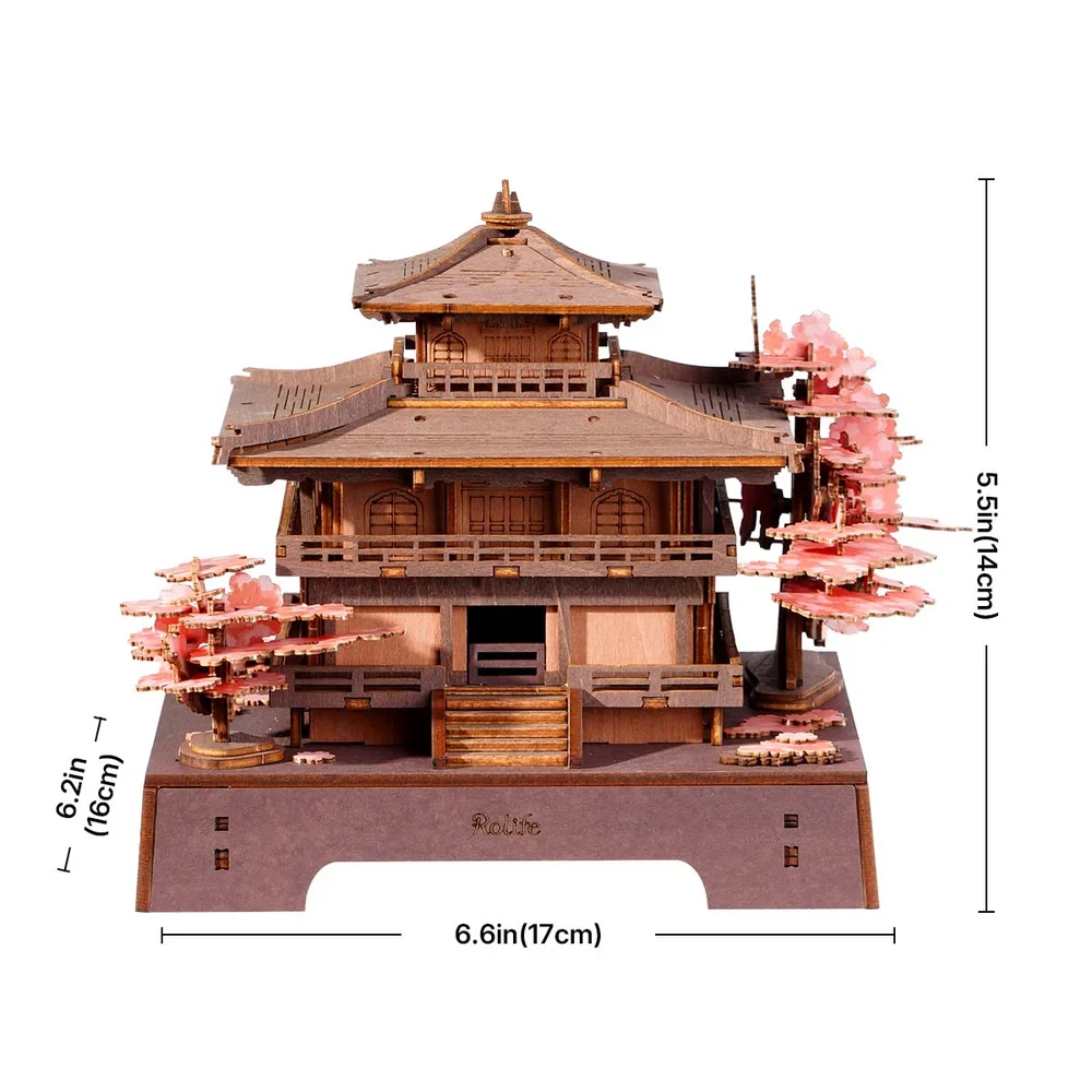  Rolife Sakura Pavilion - Cathedral 3D Wooden Puzzle