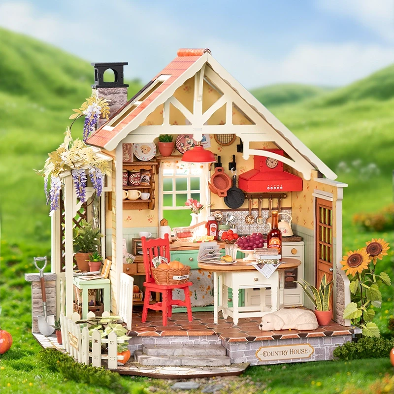  Rolife Sunlit Farmhouse Kitchen - DIY Houses