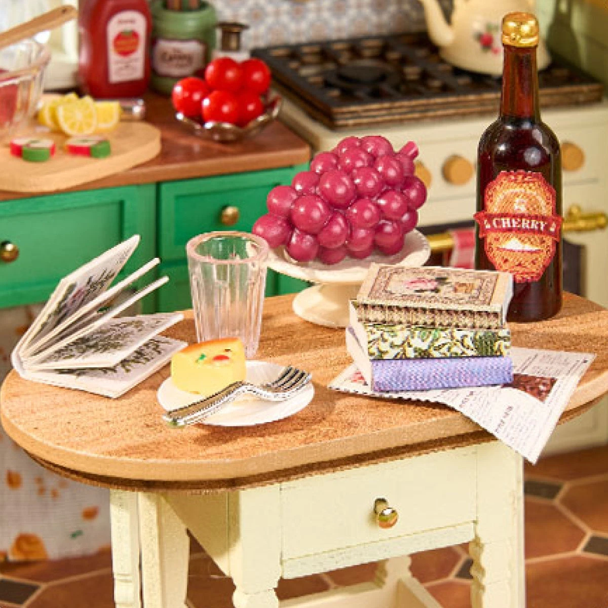  Rolife Sunlit Farmhouse Kitchen - DIY Houses