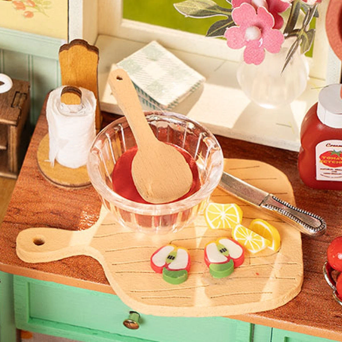  Rolife Sunlit Farmhouse Kitchen - DIY Houses