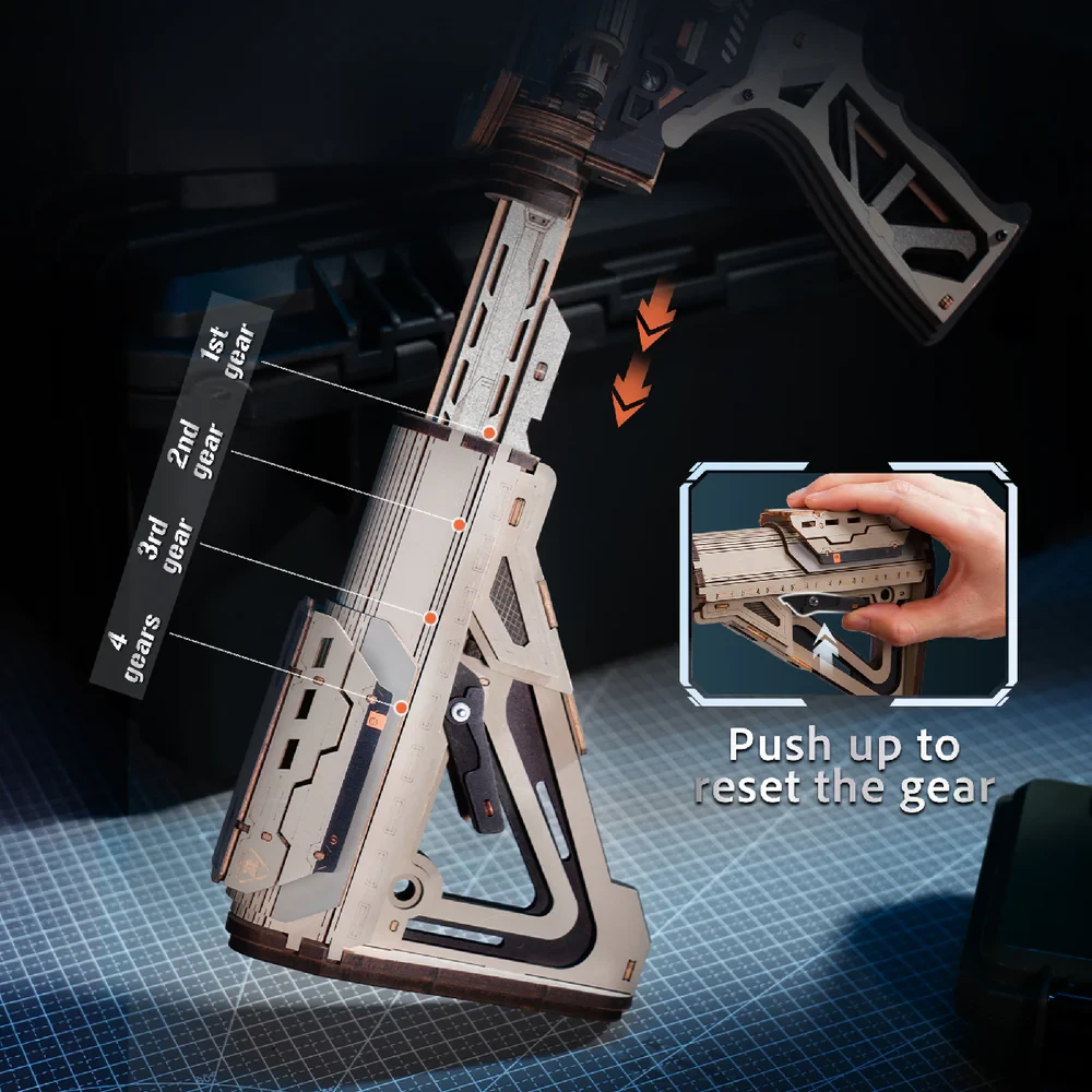  ROKR M416 Carbine Rifle - Toy Gun 3D Wooden Puzzle