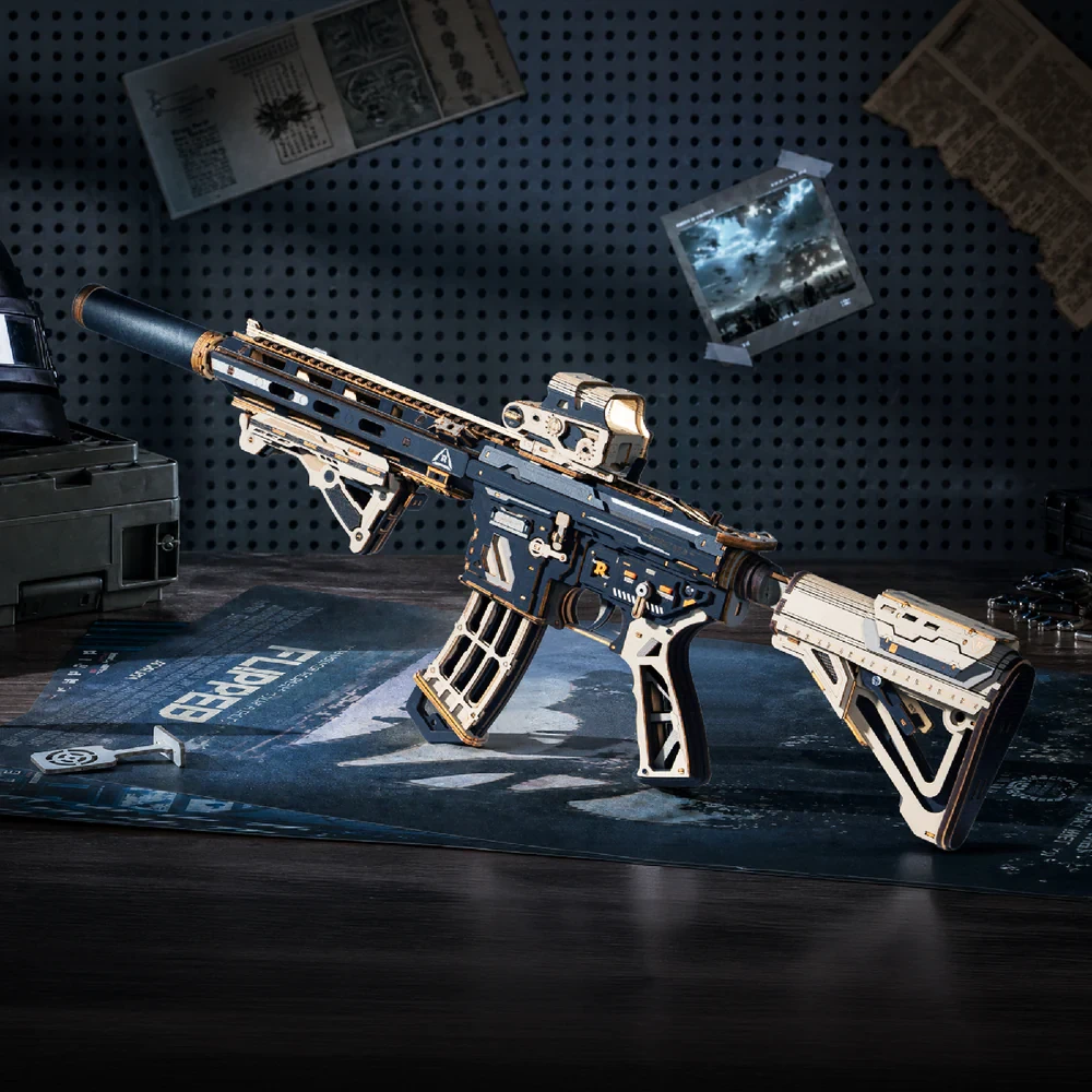  ROKR M416 Carbine Rifle - Toy Gun 3D Wooden Puzzle