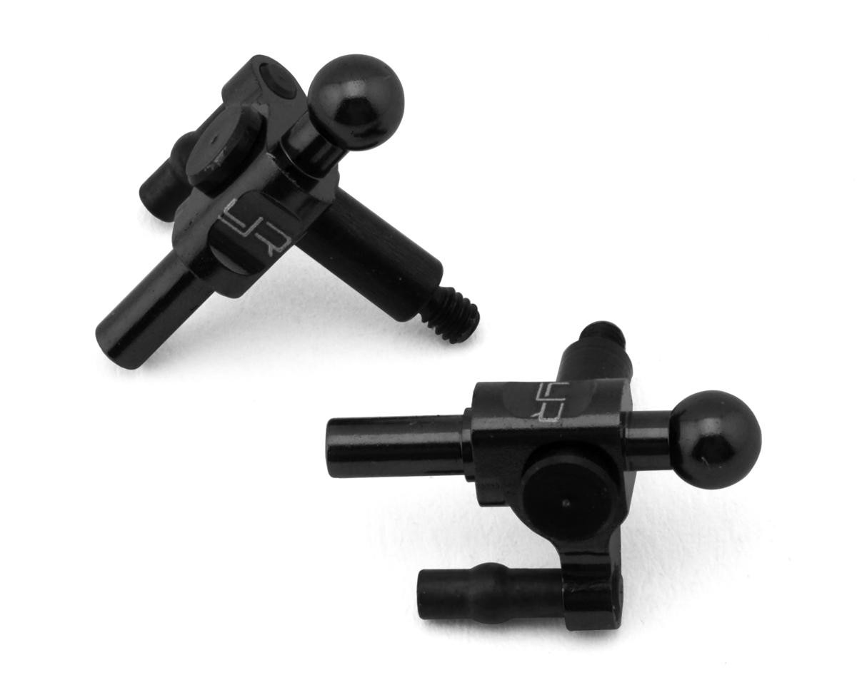  Yeah Racing Kyosho Mini-Z Aluminum Steering Knuckles (Black) (2) (0 Camber)