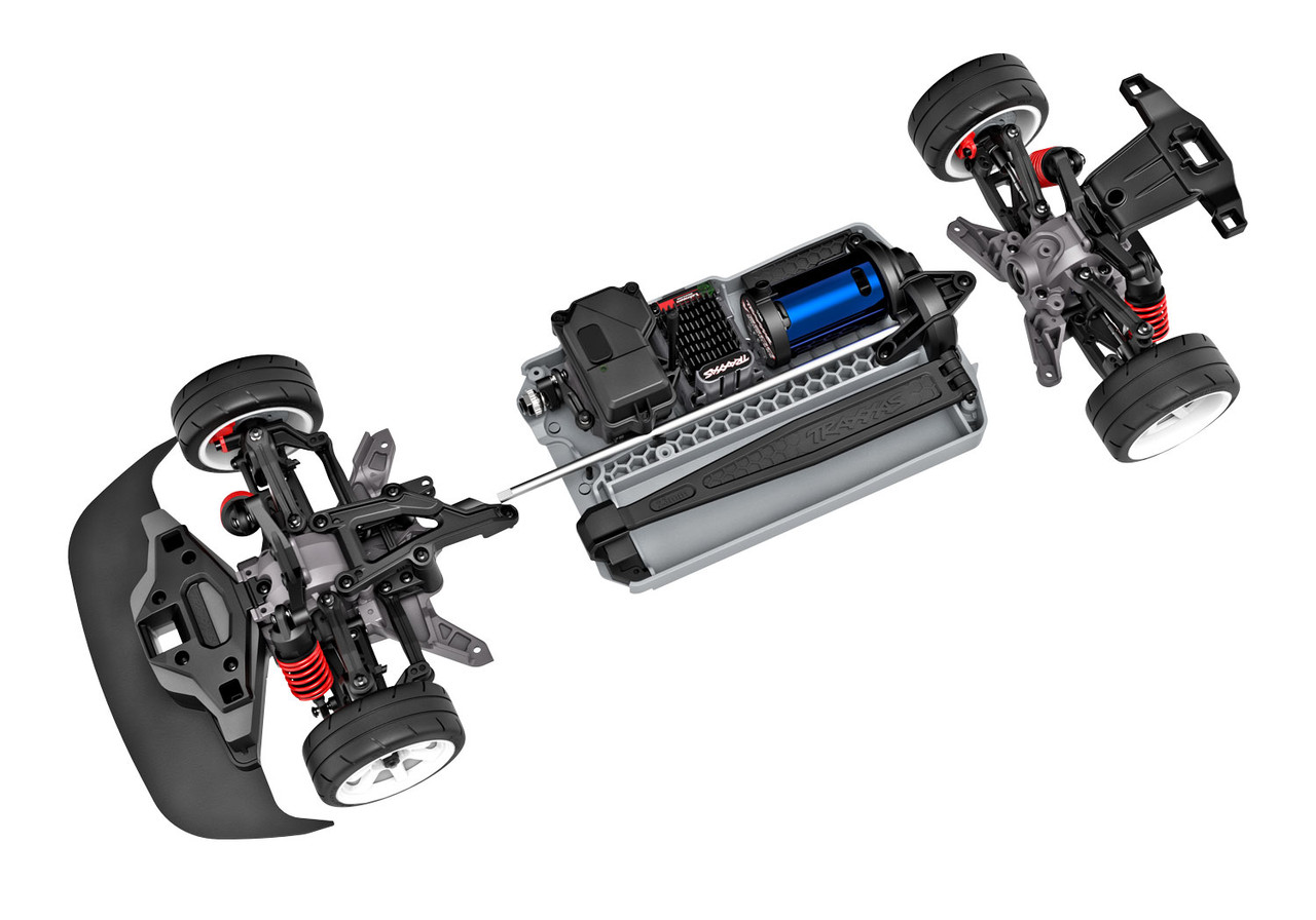 Traxxas 93424-4-BLUE 4-Tec 2.0 Nissan 240SX Brushless, Blue
