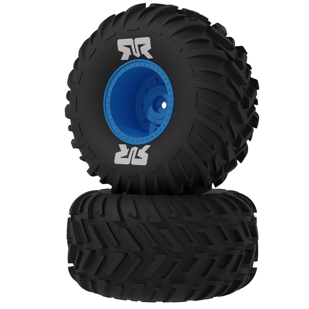 Arrma 3220 dBoots Cut Chevron MT Tire Set Glued - Blue