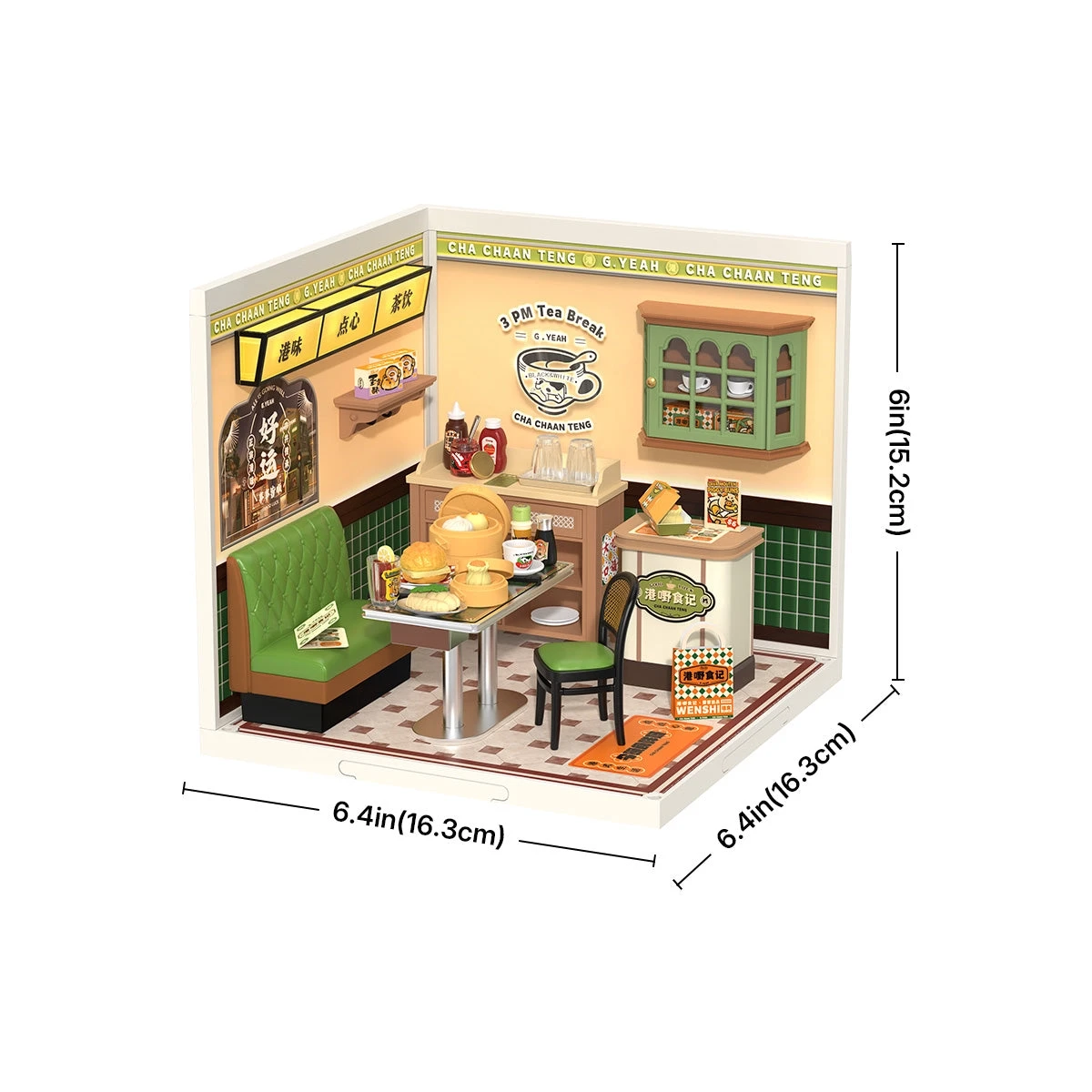  Rolife Hong Kong Bites Cafe DIY Miniature House DW021
