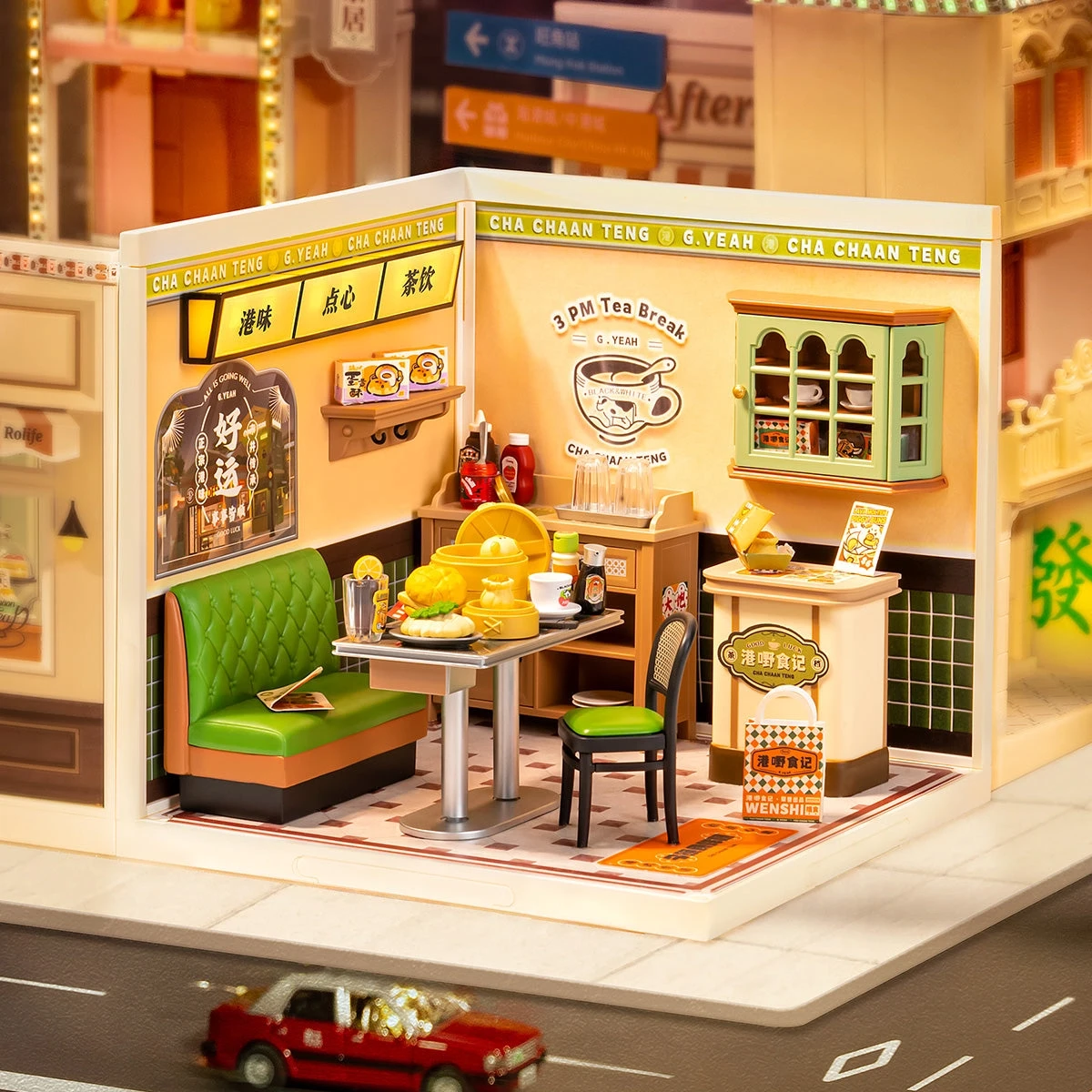  Rolife Hong Kong Bites Cafe DIY Miniature House DW021