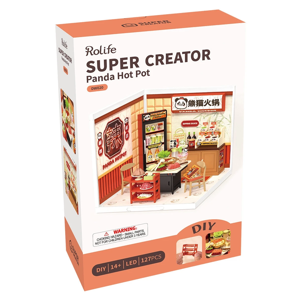 Rolife Panda Hot Pot DIY Miniature House DW020