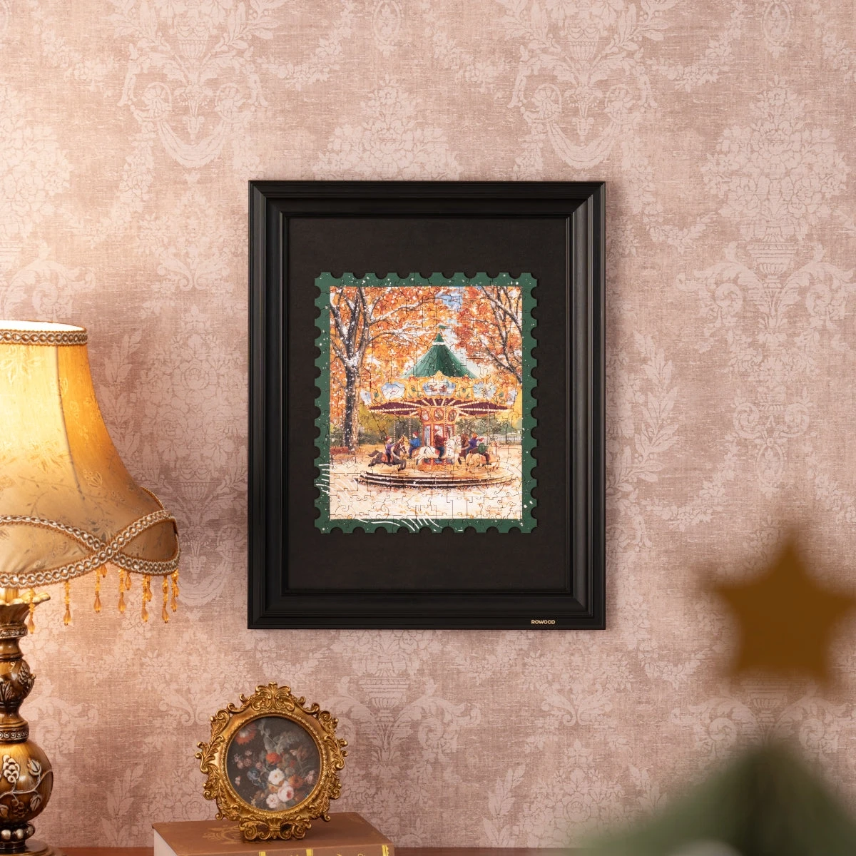 Rolife Golden Autumn Carousel Wooden Jigsaw Puzzle TA008