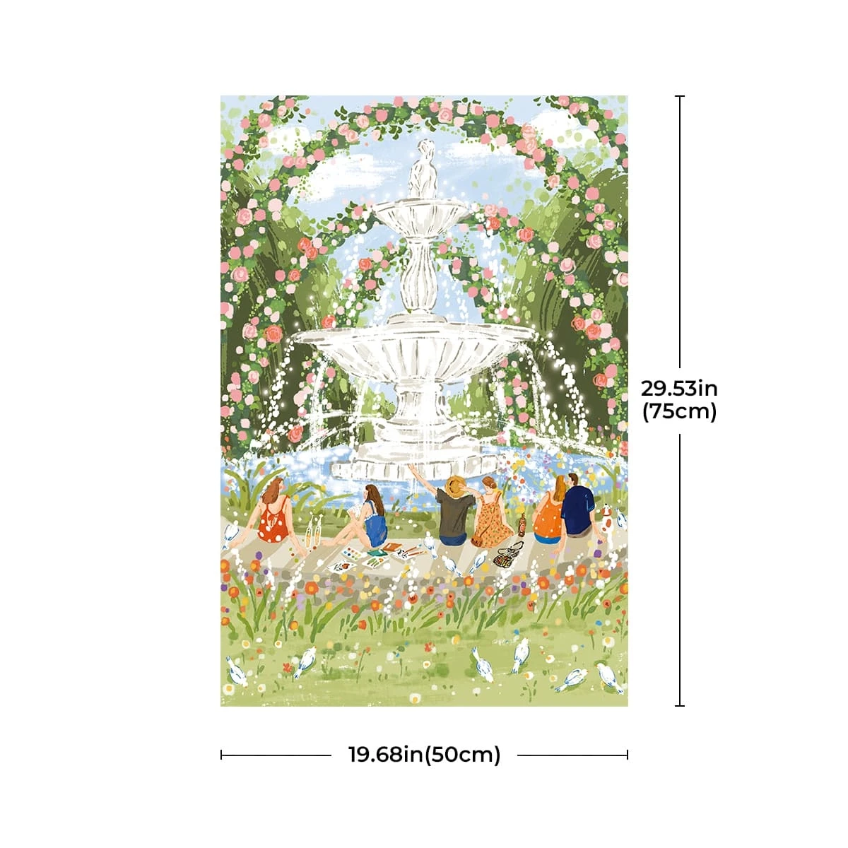 Rolife Afternoon Fountain 1000 Piece Jigsaw Puzzle EPT001