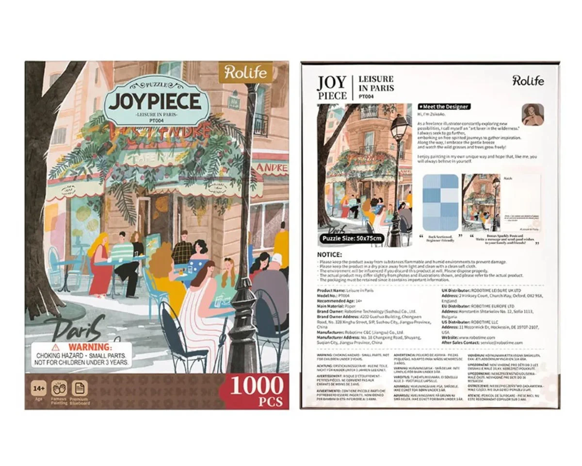 Rolife Leisure in Paris 1000 Piece Jigsaw Puzzle EPT004