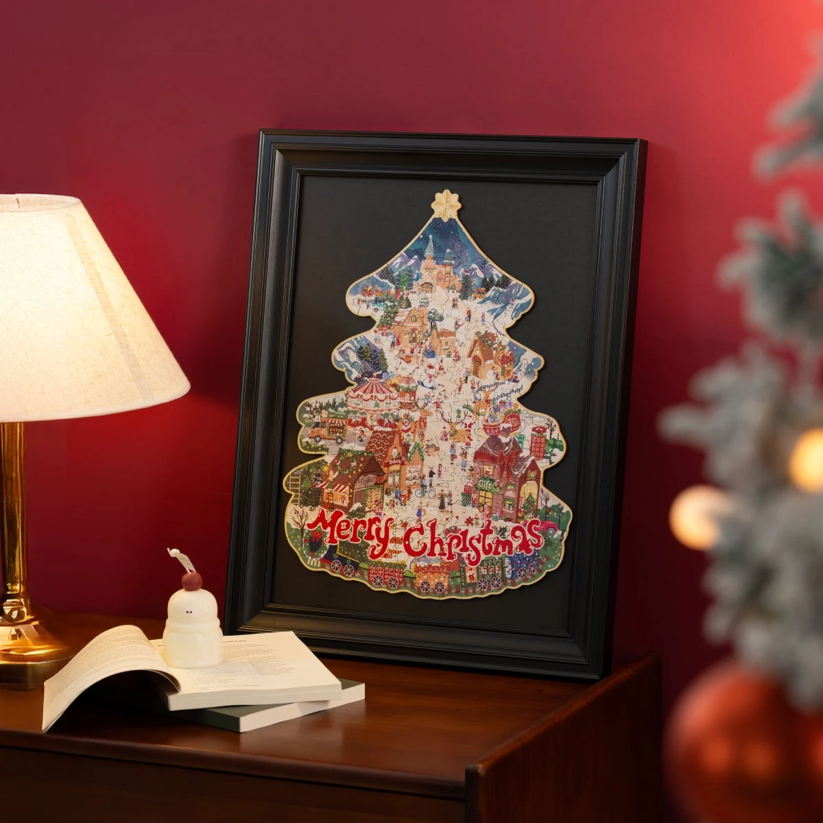  Rolife Christmas Town Wooden Jigsaw Puzzle TA007