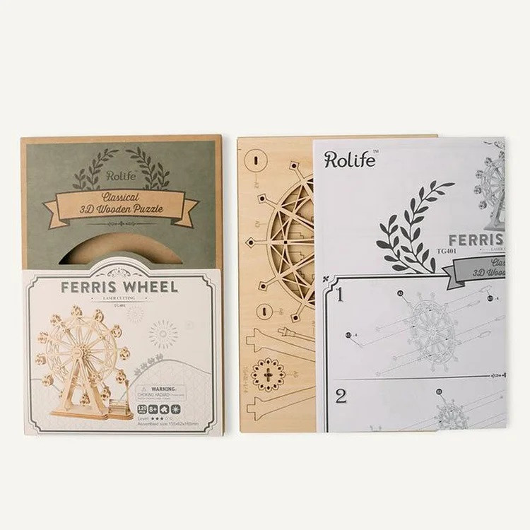 Rolife Classic 3D Wood Puzzles; Ferris Wheel TG401