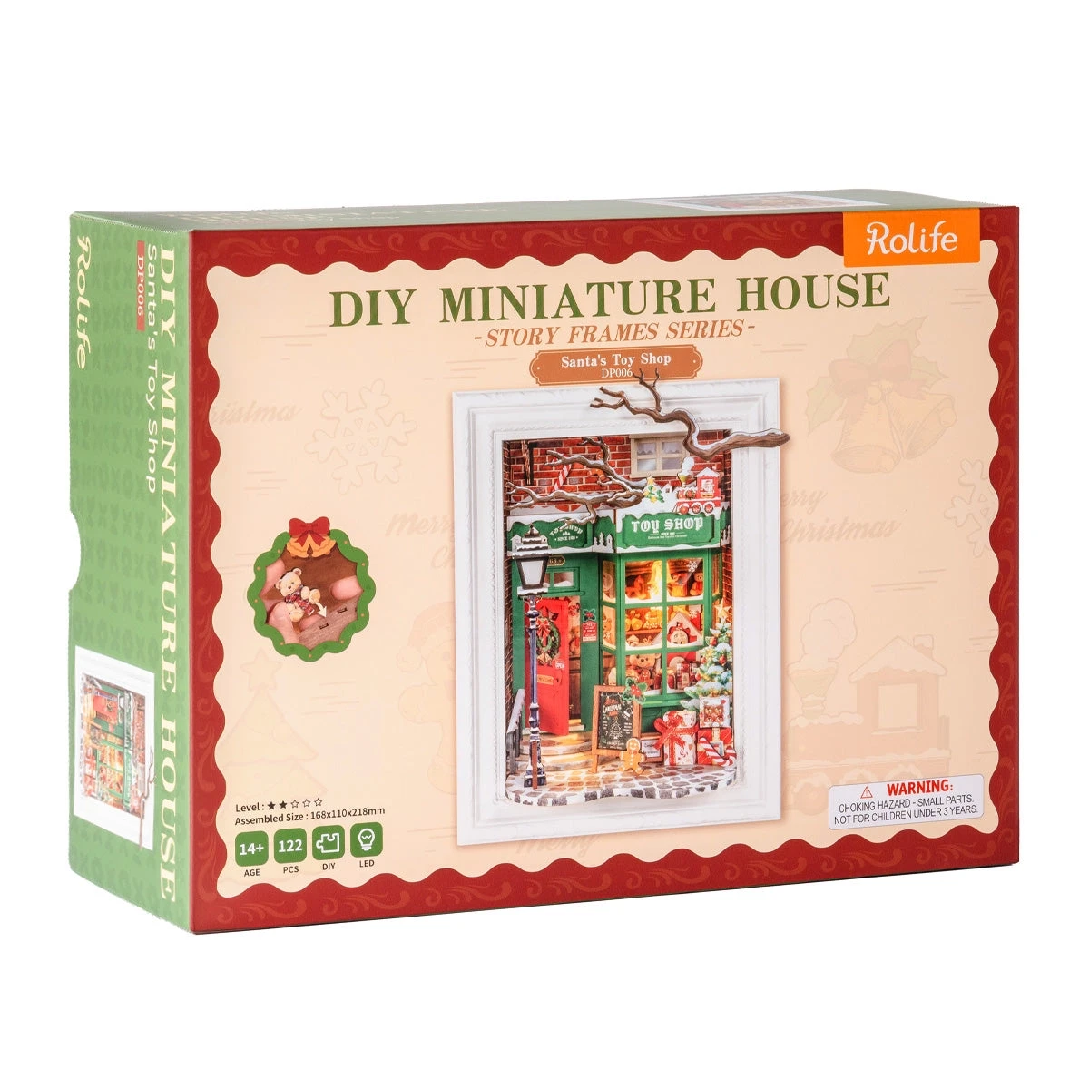  Rolife Santa's Toy Shop Story Frame DP006