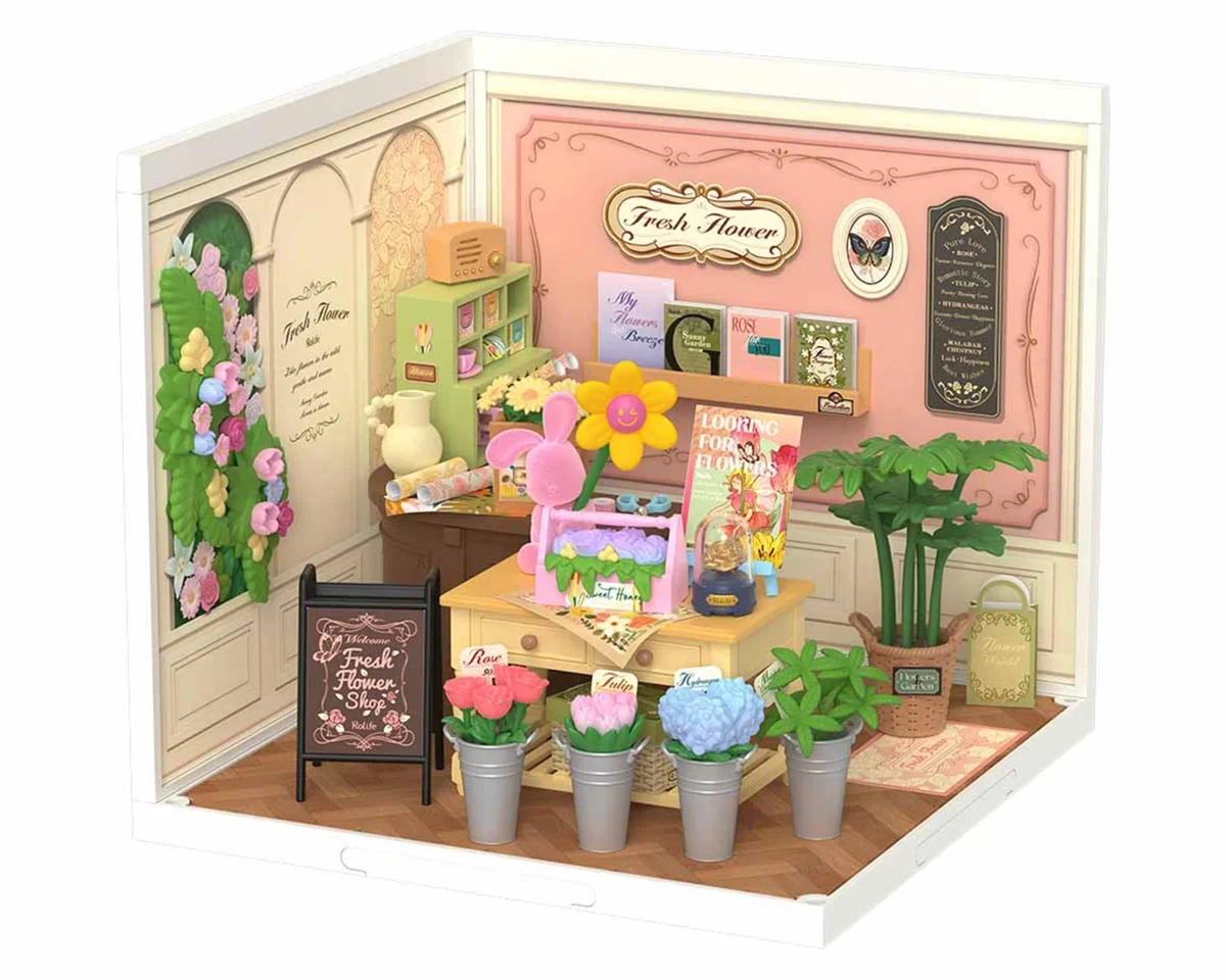  Rolife Fresh Flower Shop DIY Miniature House DW017B