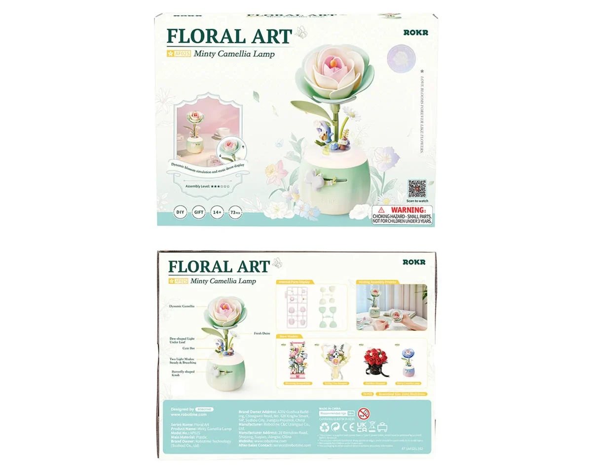 Rolife Floral Art Minty Camellia Lamp AF02S