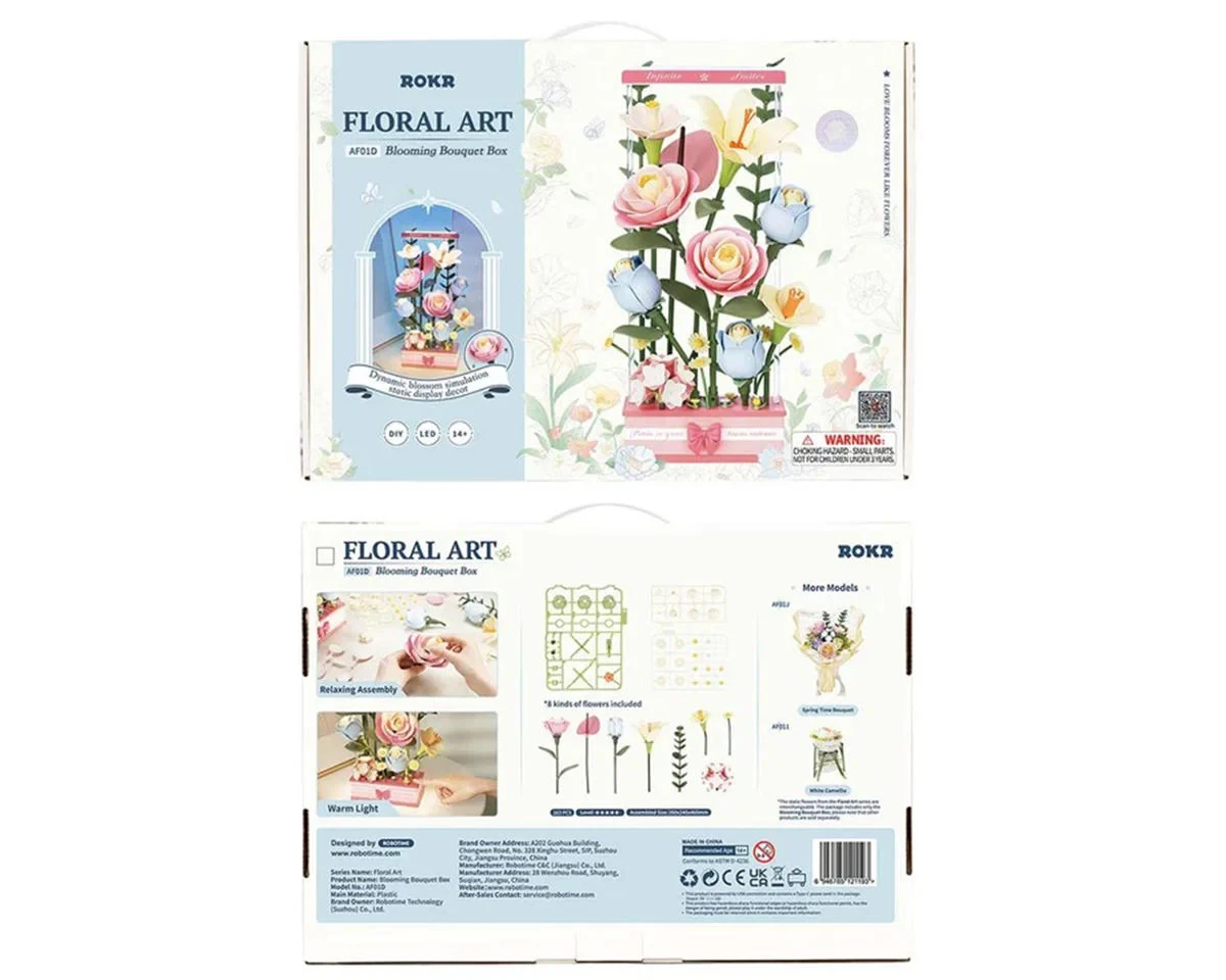  Rolife Blooming Bouquet Box DIY 3D Puzzle AF01D