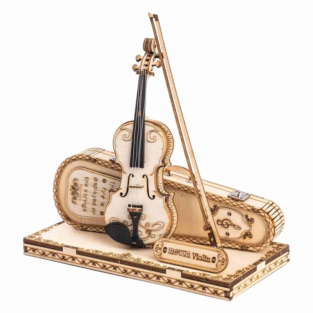  ROKR Violin Capriccio 3D wooden puzzle TG604