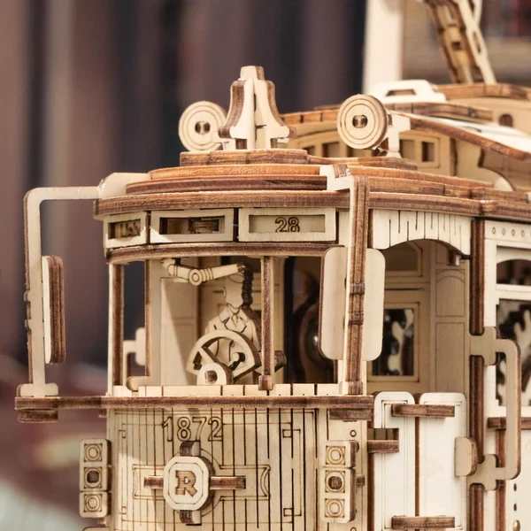  ROKR Classic City Tram 3D Wooden Puzzle LK801