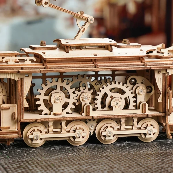  ROKR Classic City Tram 3D Wooden Puzzle LK801