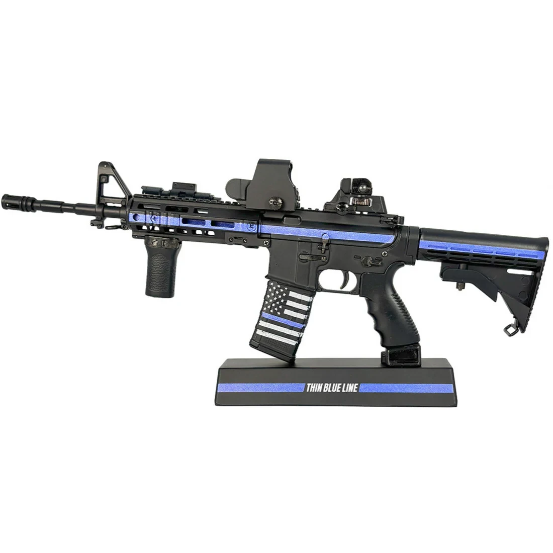 Goat Guns Mini AR-15 in Thin Blue Line SWAT Theme