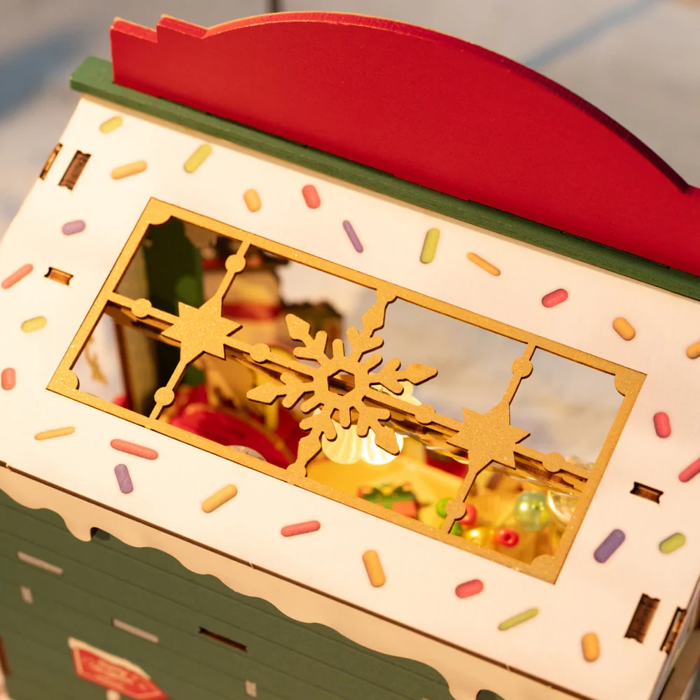 Robotime Christmas Candy Stand DIY Miniature 3D Model Kit