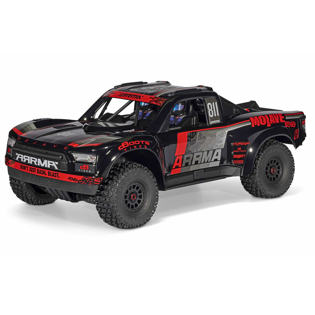Arrma 7704V3T1 1/7 MOJAVE 6S EXB 4X4 RTR Brushless Desert Truck, Black