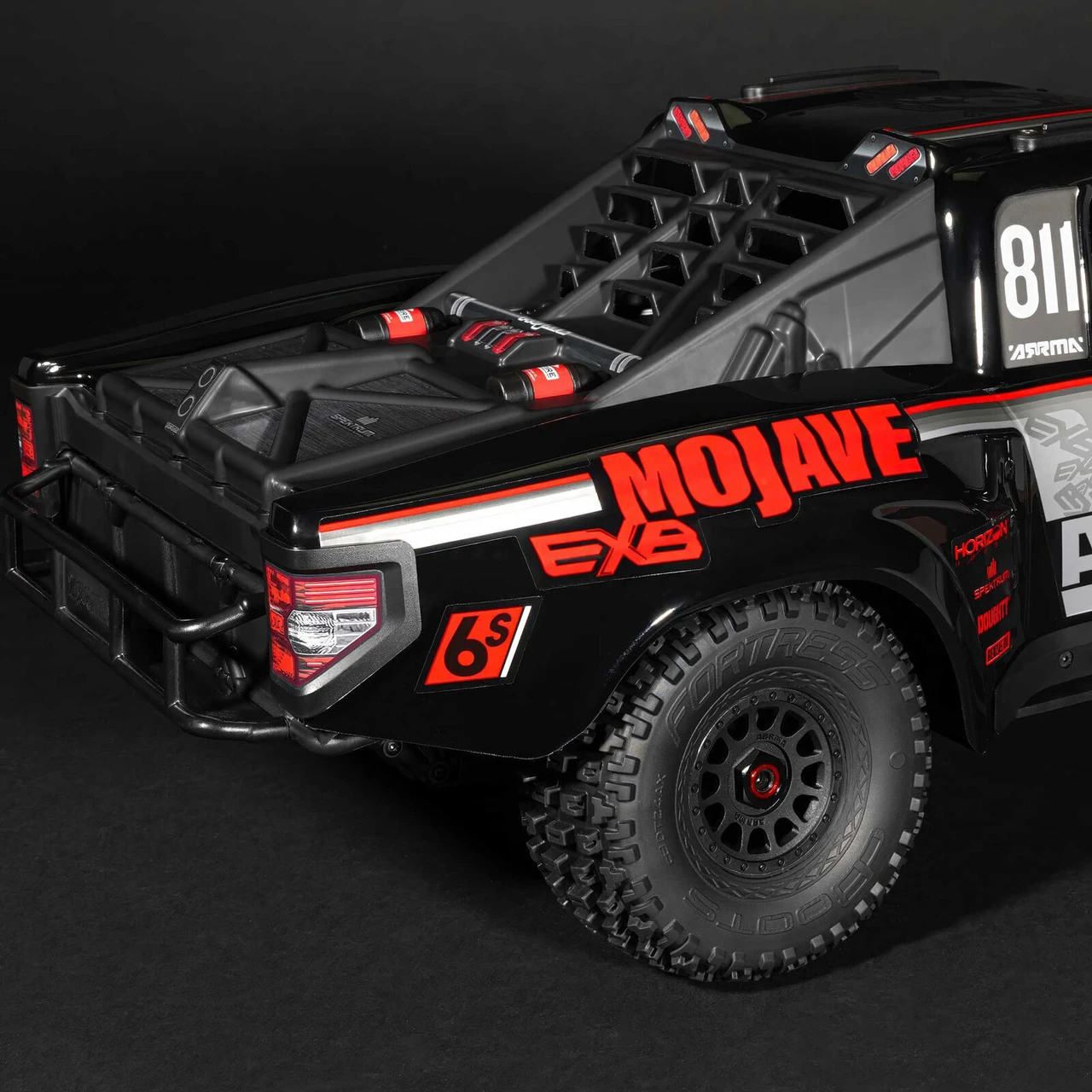 Arrma 7704V3T1 1/7 MOJAVE 6S EXB 4X4 RTR Brushless Desert Truck, Black