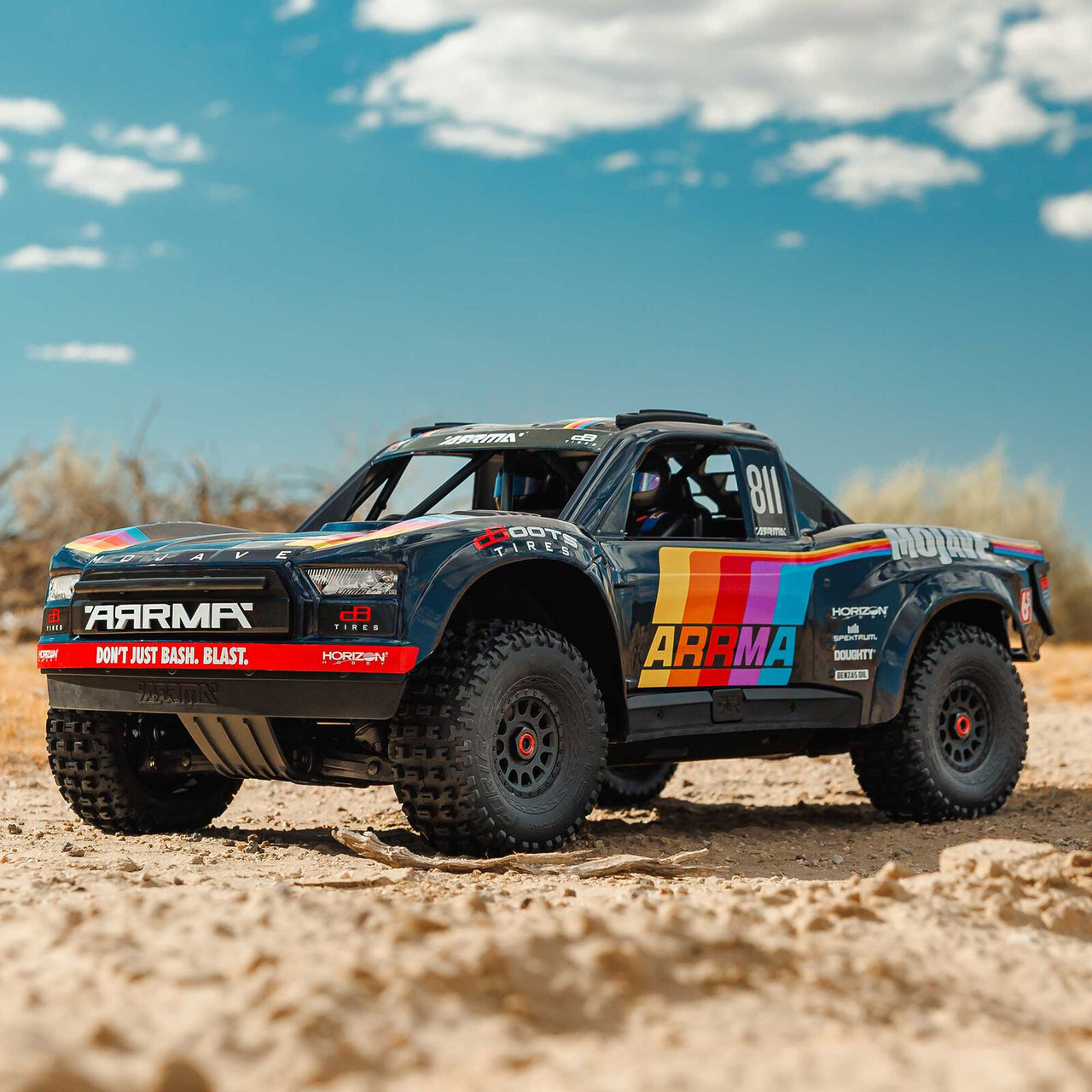 Arrma 7604V3T1 1/7 MOJAVE 6S 4X4 RTR Brushless Desert Truck, Blue