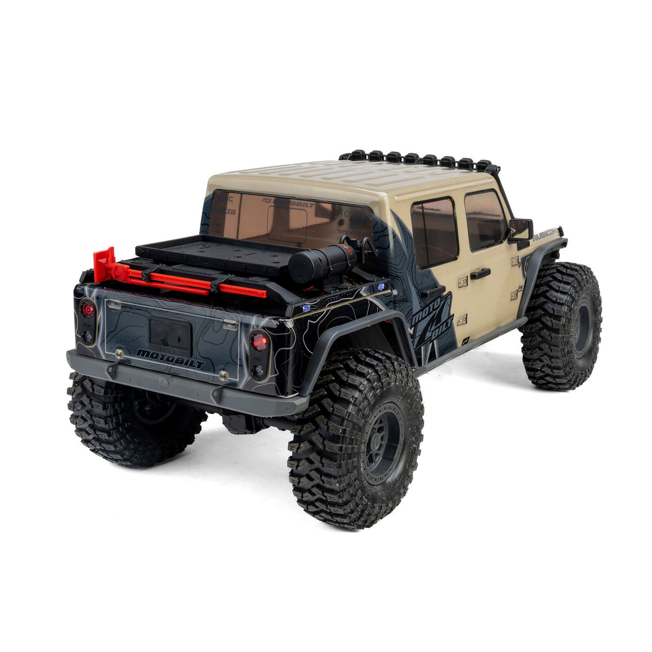 Axial 2443T1 1/10 SCX10 III Motobilt Waypoint Jeep JT Gladiator 4X4 RTR Brushed Rock Crawler, Tan