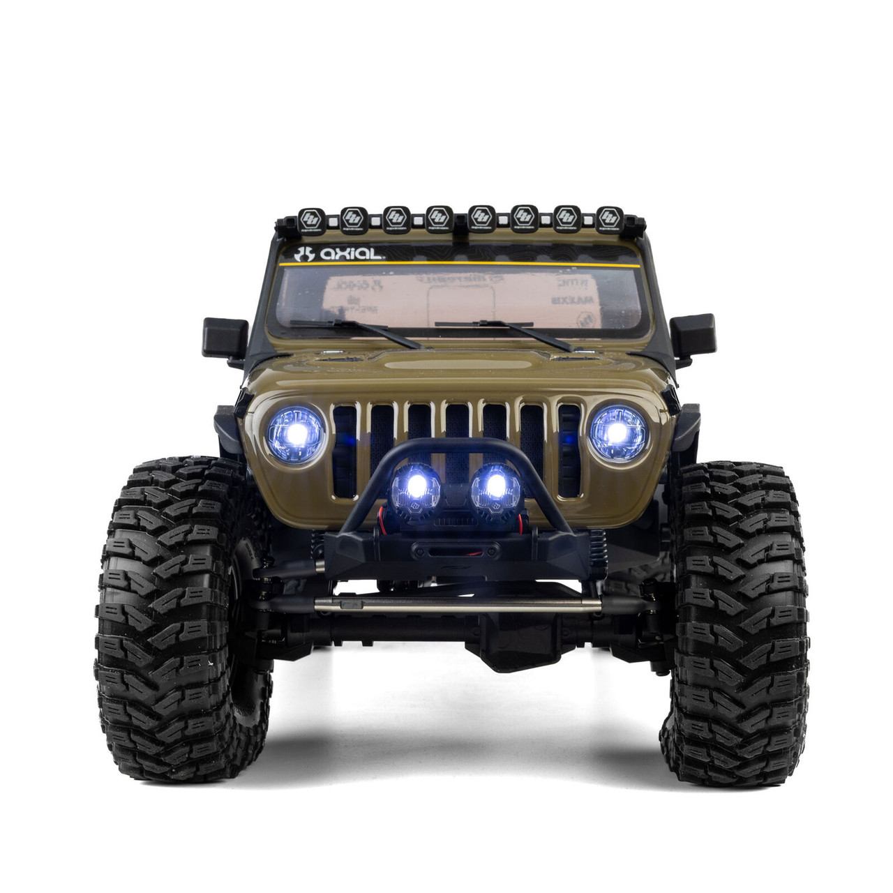 Axial 2443T2 1/10 SCX10 III Motobilt Waypoint Jeep JT Gladiator 4X4 RTR Brushed Rock Crawler, Green