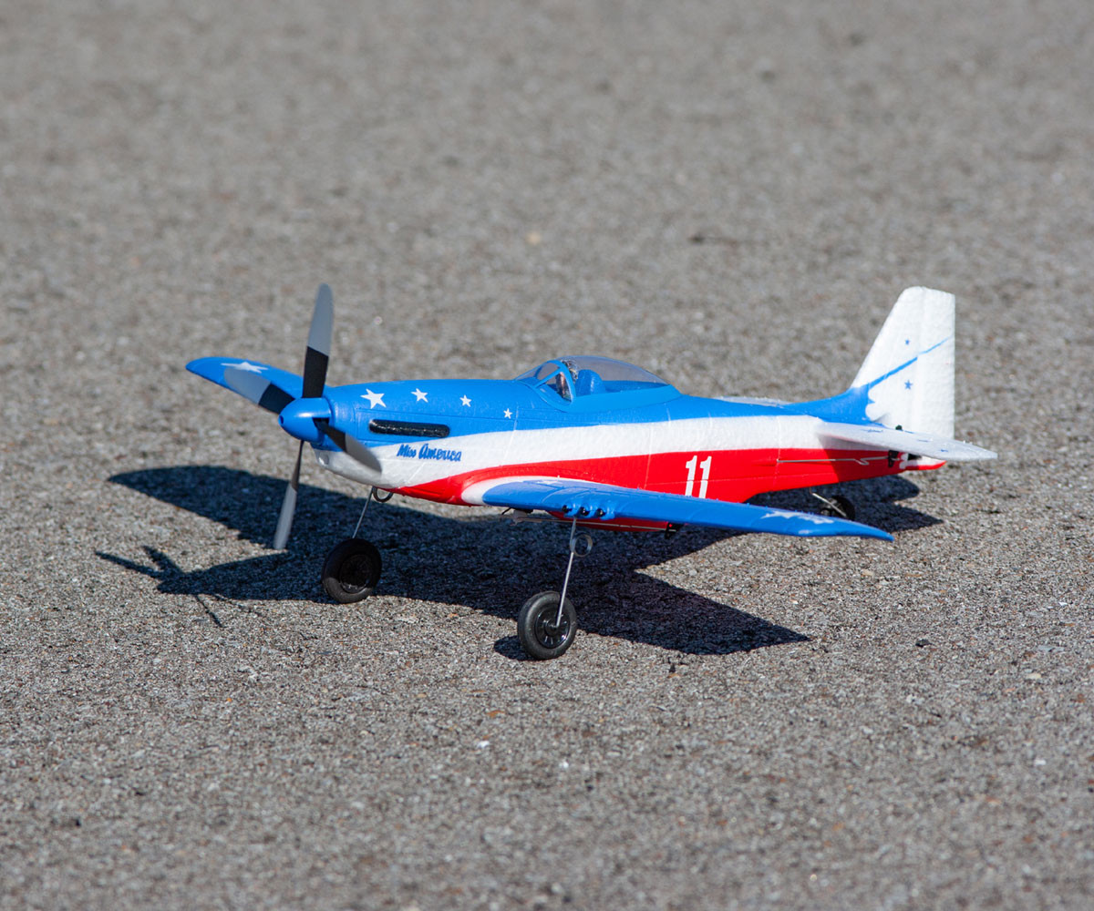 Rage RC 1300V3 P-51D Miss America Micro RTF Airplane with PASS (Pilot Assist Stability Software) System