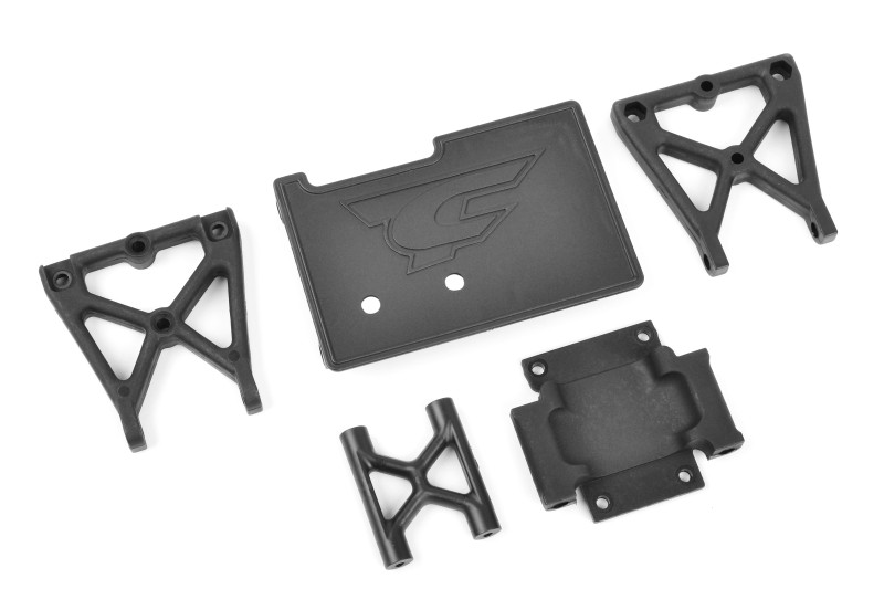 Team Corally 00180-301 Center Roll Cage Mount - Composite - 1 Set: Dementor, Kronos, Shogun