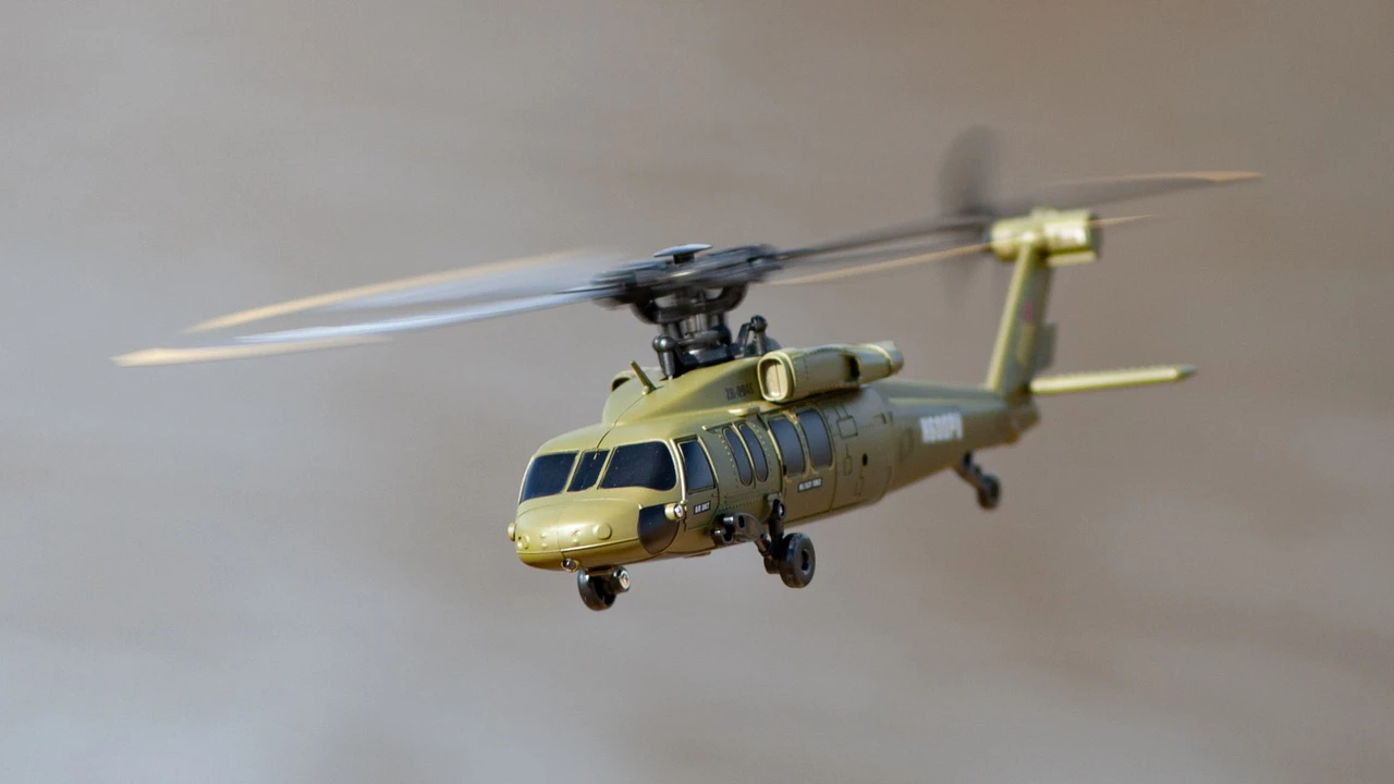 Rage RC 6150 Hero-Copter BL, 4-Blade Brushless RTF Heli; Army