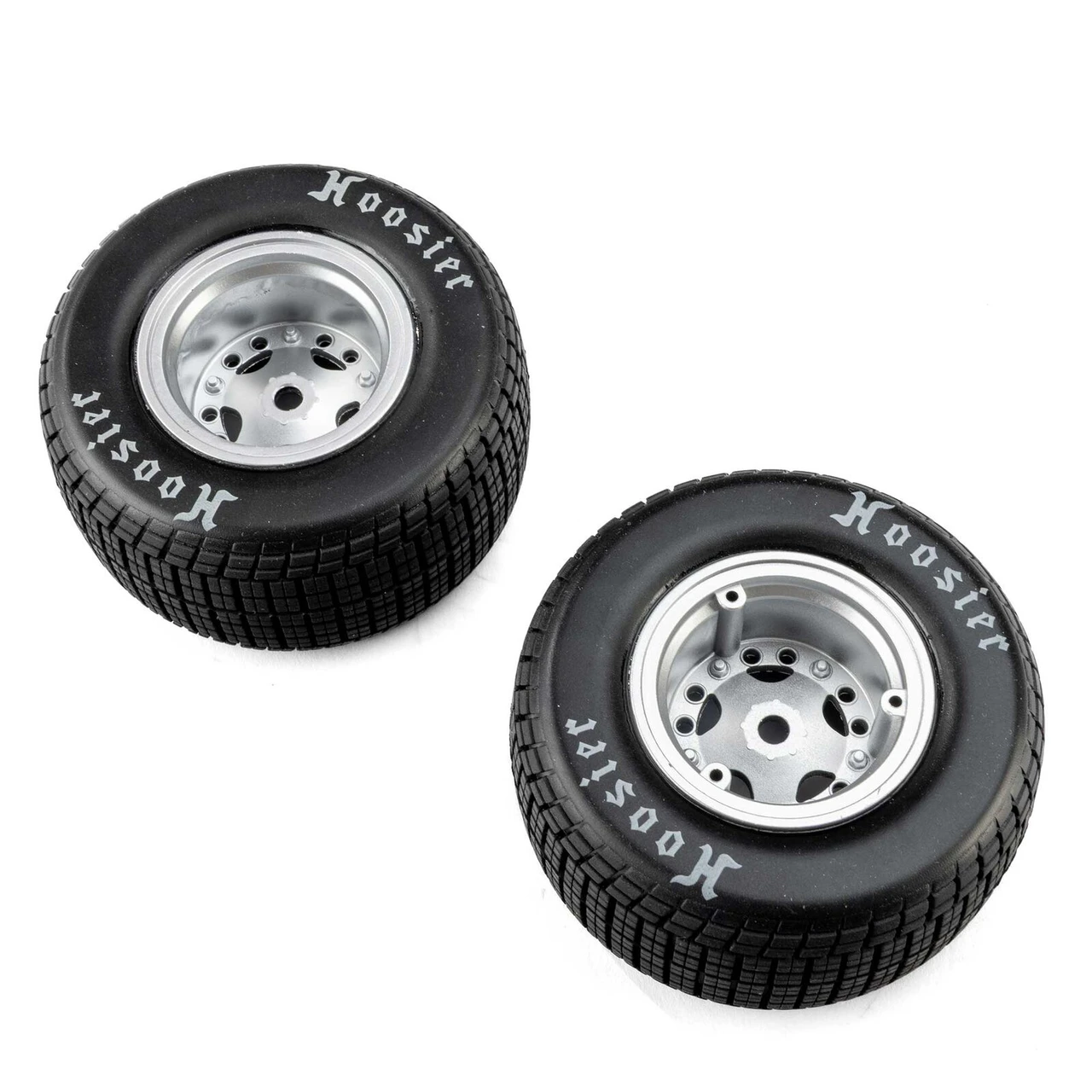 Losi 4642 Losi Hoosier Tires, Medium, Mounted, Satin Aluminum, Left/Right (2): 22S DLM