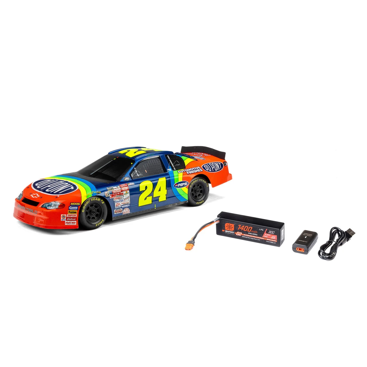 Losi 1/12 NASCAR Jeff Gordon No. 24 Dupont Chevrolet Monte Carlo