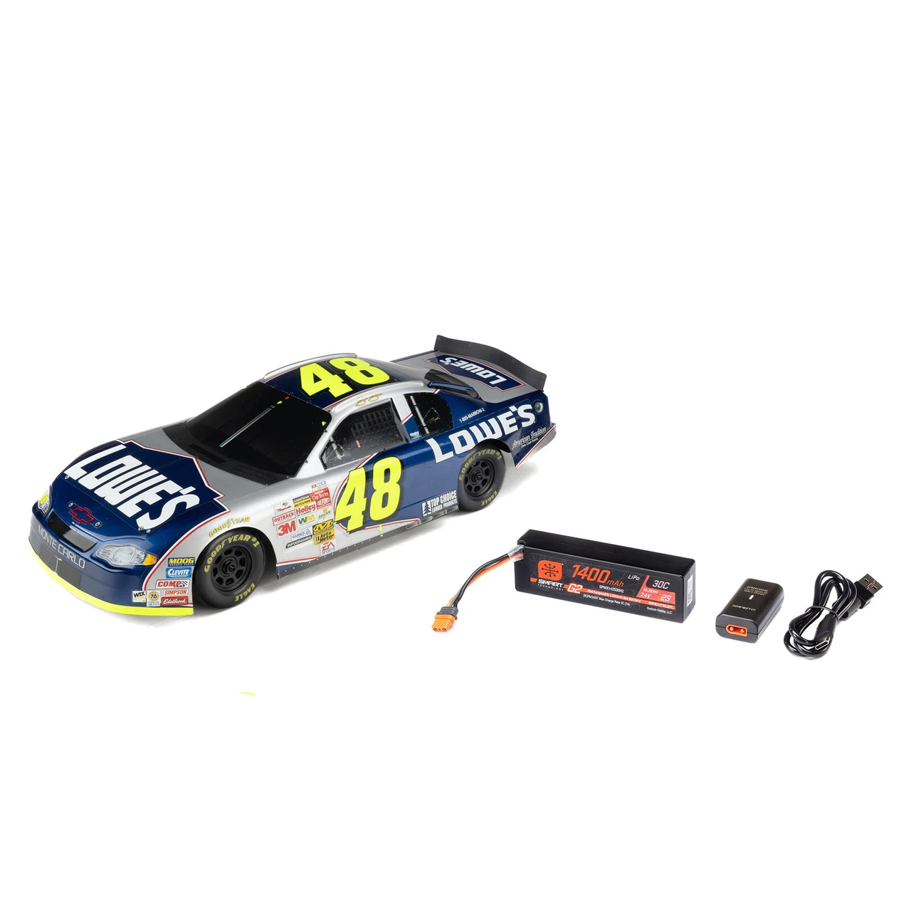 Losi 1/12 NASCAR Jimmie Johnson No. 48 Lowes Chevrolet Monte Carlo