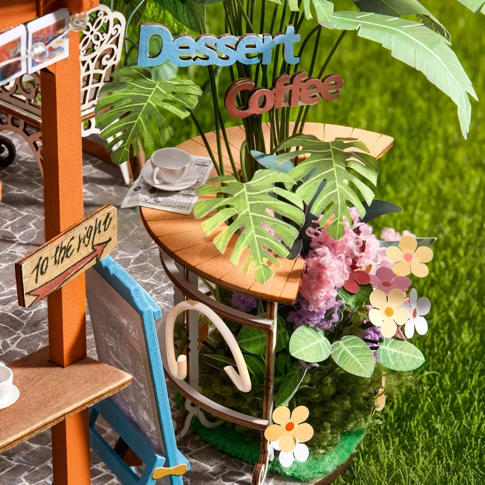 Rolife Leafree Café DIY Miniature House DH201