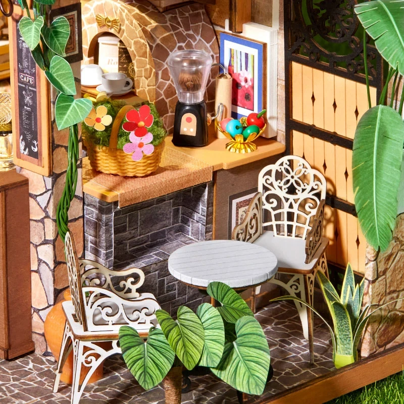 Rolife Leafree Café DIY Miniature House DH201