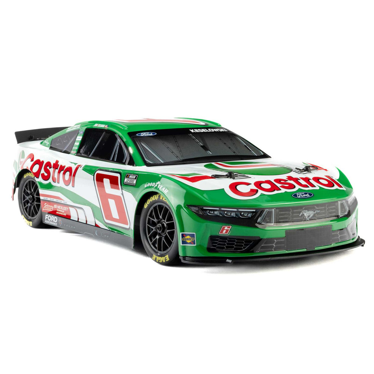 Losi 1/12  NASCAR Keselowski No. 6 2026 Castrol Ford Mustang