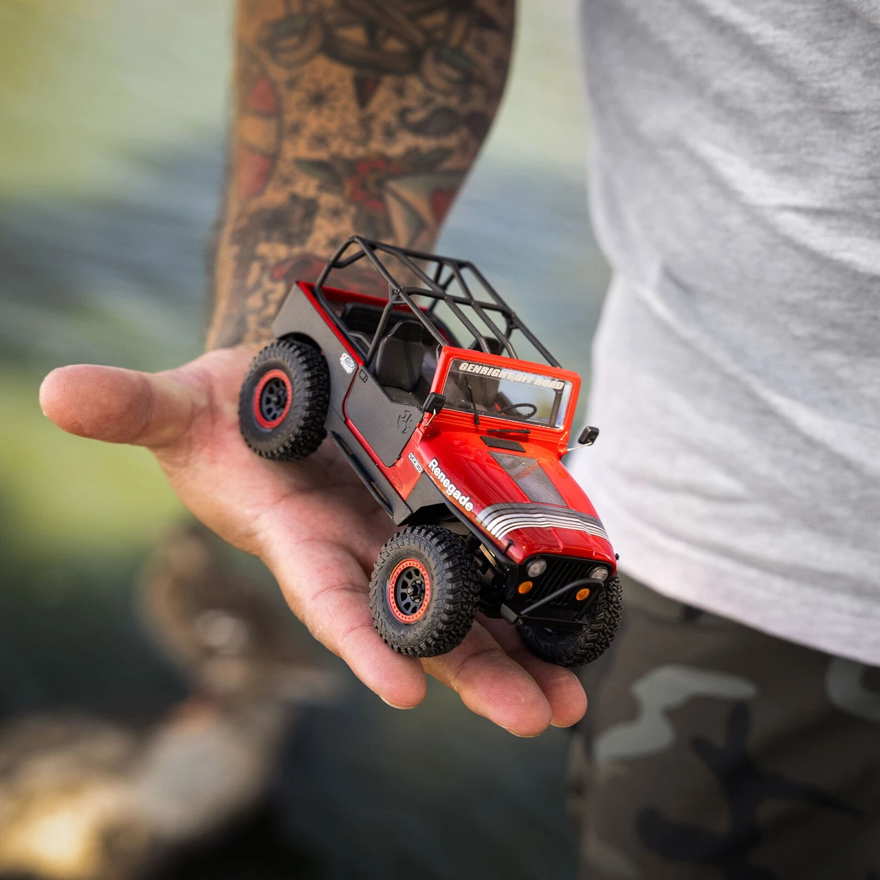 Axial 1/30 SCX30 Jeep CJ-7 Renegade 4X4 RTR Red