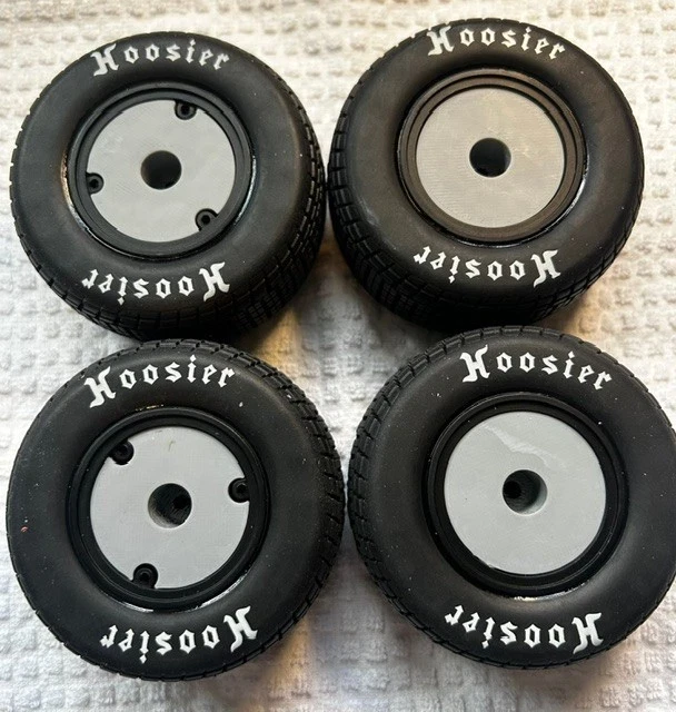 Racin Dots Losi 22S Dirt Late Model Wheel Covers, Gray