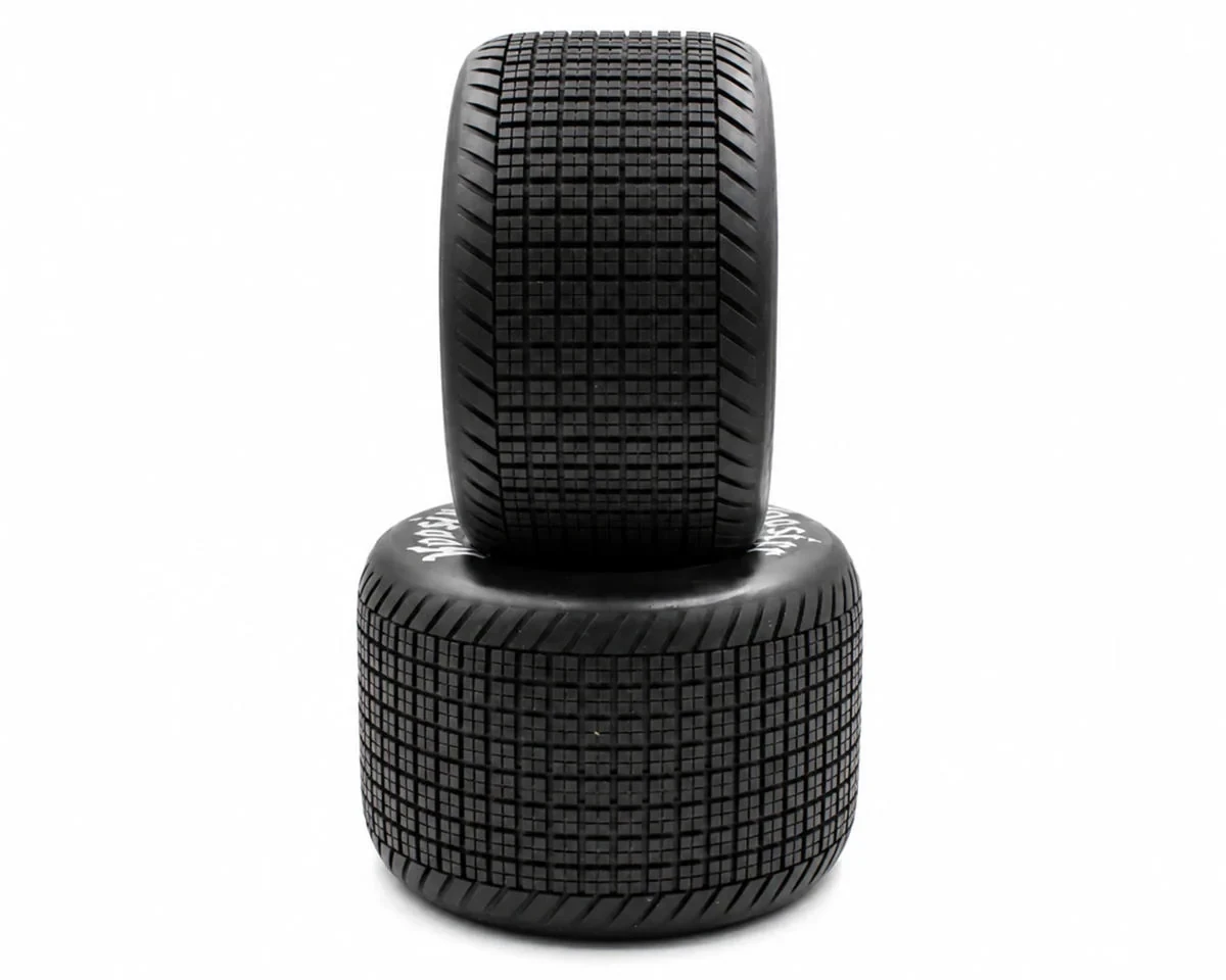 1RC Racing 1/7 Sprint Car Pre-Mounted Rear Tires (Chrome) (2) (Standard)