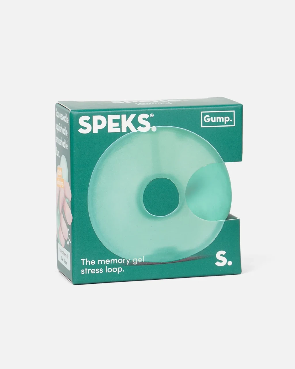 Speks Gump Memory Gel Stress Loop, Sea Glass
