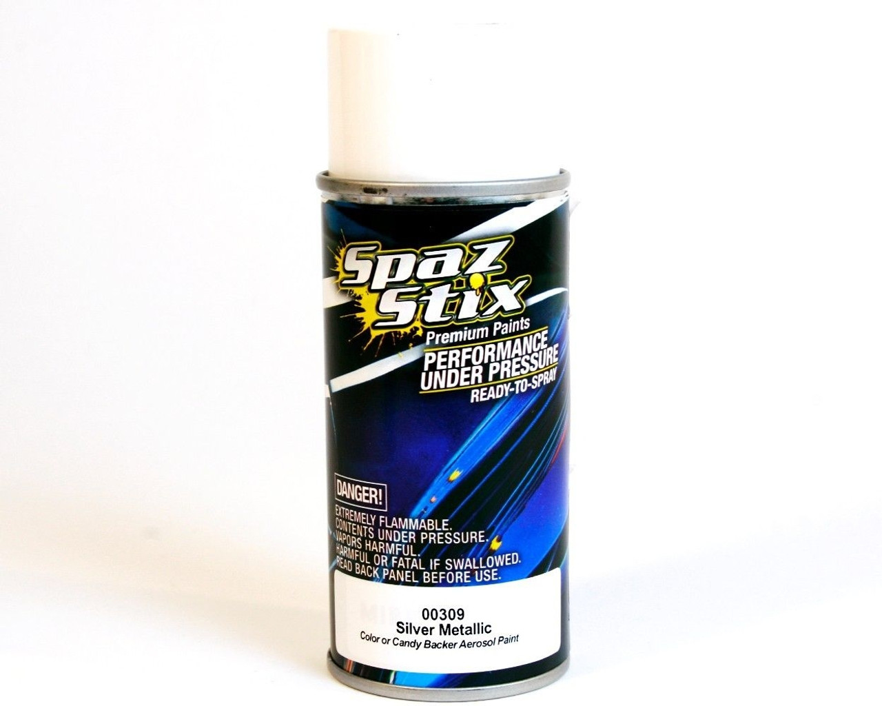 Spaz Stix Silver Metallic (Color or Candy Backer) Aerosol Paint 3.5oz